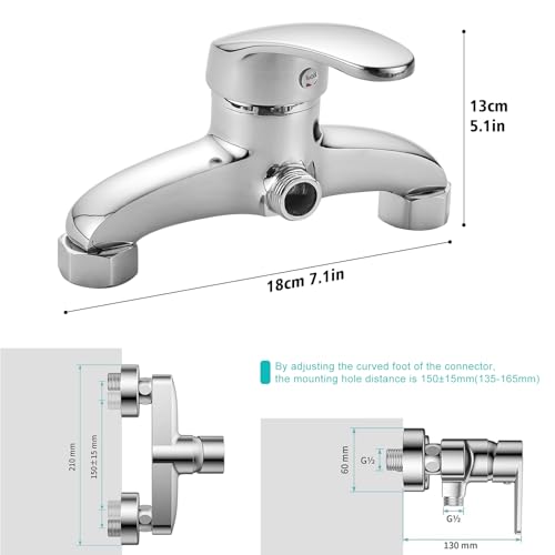 Mitigeur douche monocommande à réglage de température précis argenté - 3