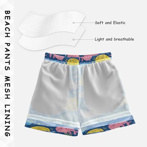 senya Cartoon Cute Fish Boys Swim Trunks Toddler Shorts Swimwear Boardshorts4