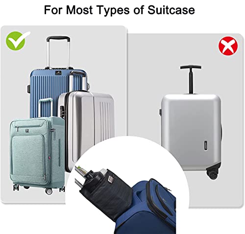 2 Pack Luggage Travel Cup Holder Attachment for Suitcase Drink Carrier Caddy, Coffee Mug and Tumblers, Traveler Carry on Hands Free Accessory- Gifts for Flight Attendants Travelers Accessories