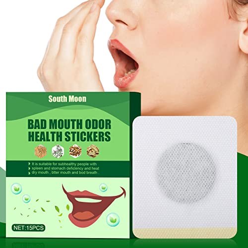 15 peças de remendo de odor oral para saúde de odor oral, respiro fresco, patch para cuidados gastri