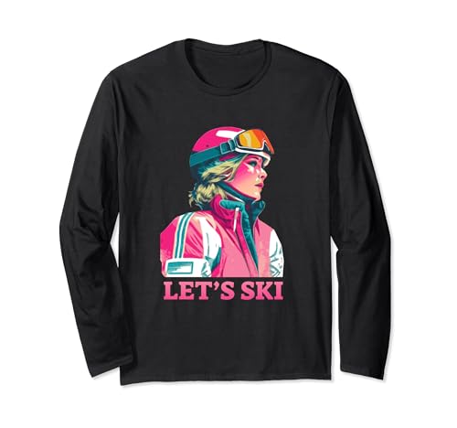 Completo da sci retrò per uomini, donne e bambini che amano l'attrezzatura da sci vintage e l'abbigliamento invernale. Ideale per gli amanti degli sport invernali che sono alla ricerca di un outfit per una festa di sci retrò apres o un evento a tema sci. Design colorato ispirato agli anni '90 e '80.