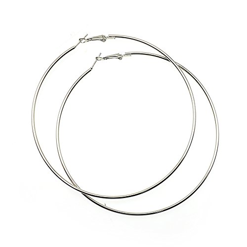 Hypoallergenic Extra Large Basketball Hoop Earrings for Women Men - Big Thin Hoop Earrings2