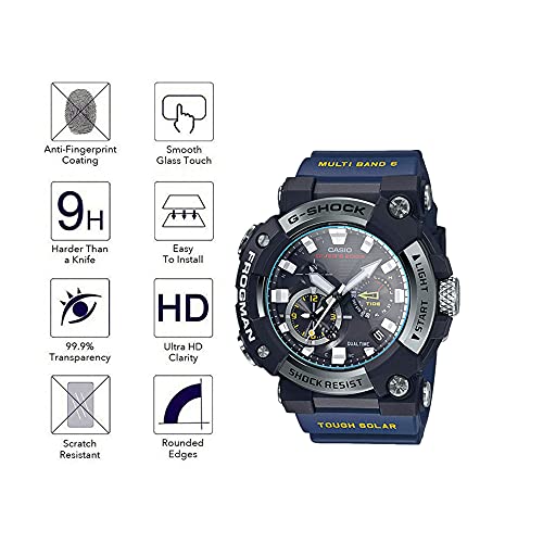 Mihence Compatible For Casio Gwf-A1000 Screen Protector, 9H Anti-Scratch Premium Real Tempered Glass Screen Protector For Casio G-Squad Frogman Gwf-A1000 Smartwatch (3Pcs) #TOP7