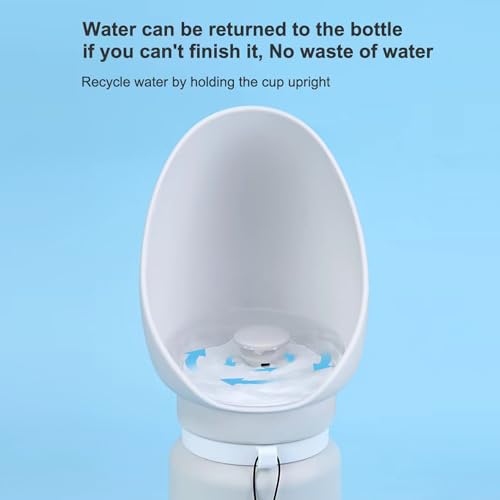 Sitechylor DWB-GRAY Dog Water Bottle,Silicone Foldable Leak Proof Dog Travel Water Bottle,Lightweight,19Oz Dogs Drink Dispenser thumb #5