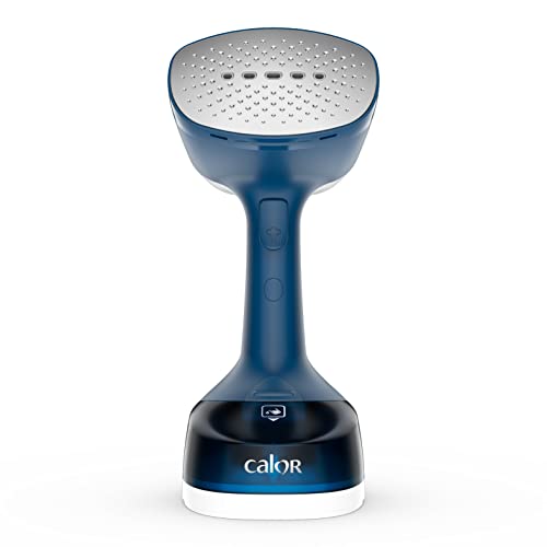 Calor Access Steam Easy Défroisseur vapeur, 1400 W, Débit vapeur 25 g/min, Temps de chauffe 15 secondes, Brosses microfibre anti-poussière, tissus épais, tissus délicats, Crochet porte, Bleu DT7170C0