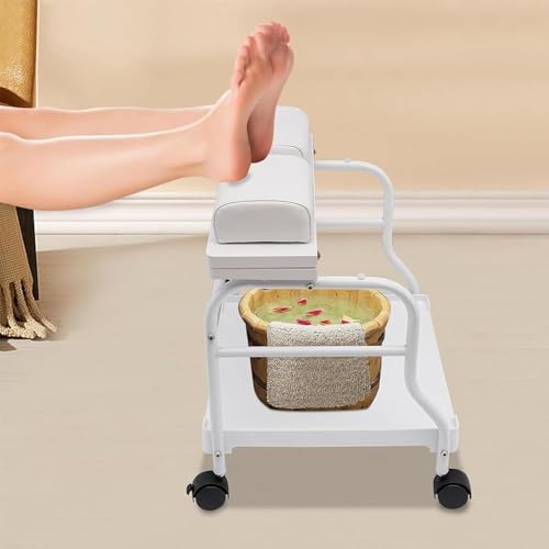 Carro Spa de Pies Portátil con Ruedas y Tabla Plegable miniatura 3