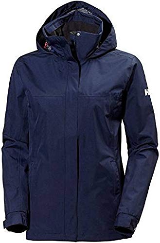 Helly Hansen Women's Aden Hooded Rain Jacket, 597 Navy, Small