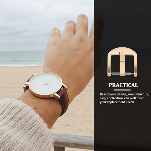 Hebilla para correa de reloj duradera en cobre sólido con un acabado decorativo premium 6