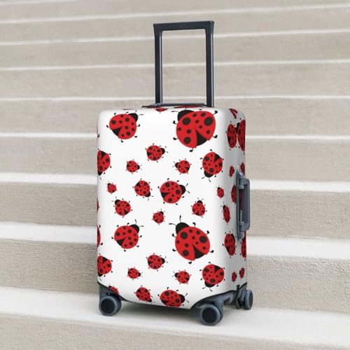 Cute Ladybirds Luggage Cover Anti Scratch Dirt Waterproof Elastic Travel Luggage Cover Protector Suitcase Cover for Suitcase Tsa Approved Fit 18-32 Inch Luggage3