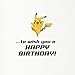 Hallmark Pokémon Birthday Card (Wild Pikachu)