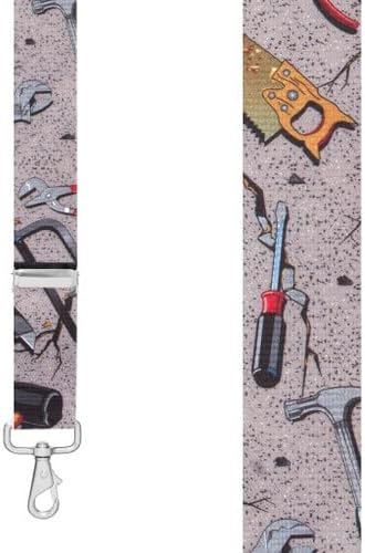 Suspender Store Novelty Pattern Trigger Snap Suspenders - 1.5-Inch Wide Elastic - Y-Back - 4 Sizes Includes Big & Tall - Image 2