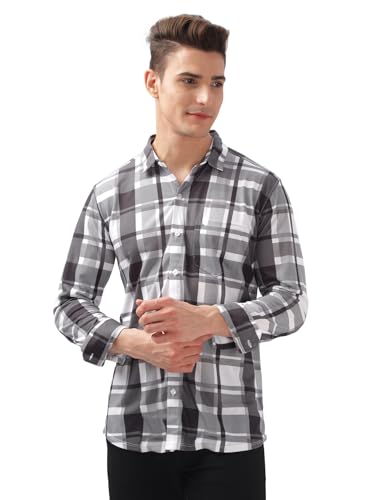 Image of BULLMER Trendy Regular Fit Striped Causal Full Sleeve Shirt for Men.