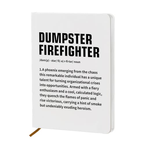 Journal Dumpster Fire avec 200 pages de papier épais ligné pour écrire sans transparence