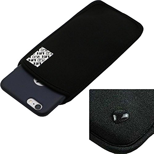 LefRight(TM) Black Elastic Neoprene Aquatics Pouch Case Cover for 5.5 inches iPhone 6s