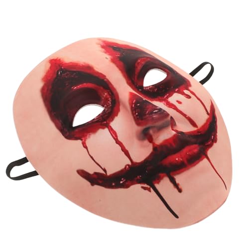 Masque Zombie d'Halloween pour Femme et Pince à Cheveux de Mariée Sanglante