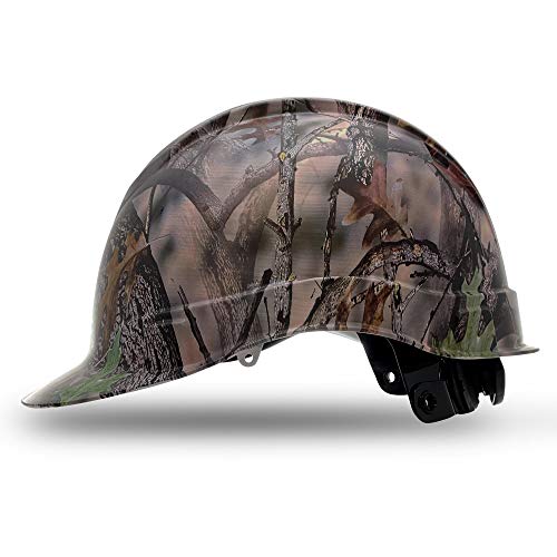 ACERPAL Cap Style Hard Hat OSHA Construction Work Approved Safety Helmet,First Fall,Camouflage Custom Design Hard Hats for Men Woman,Cascos De Construccion Hardhat,4 Pt Adjustable Ratchet Suspension