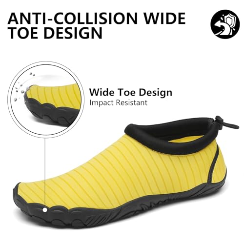 Image of Mishansha Womens Mens Water Swim Shoes Wide Toe Box Barefoot Shoes US Size 5.5-13.5 Women / 3-11.5 Men