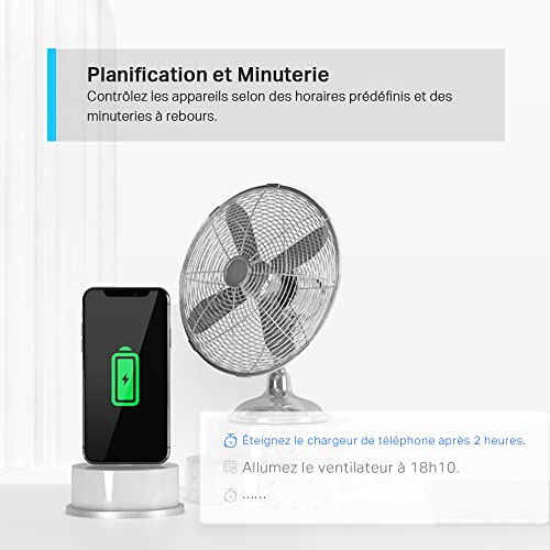 Tapo P300 Regleta inteligente de Wi-Fi con 3 Enchufes y 3 USB, Carga rápida de 18 W, Compatible con Alexa y Google Home, Regleta Alexa Programable con Función de Temporizador - imagen 8