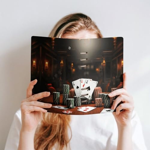 Cuaderno A5 Poker Tournament de piel sintética y 6 anillas para diarios 6