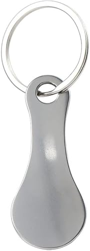 Galepromot 1 chaveiro preto para carrinho de compras, carrinhos de compras de metal, casal, chaveiro