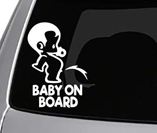 Seek Racing Baby ON Board Peeing Decal - CAR Truck Window Laptop Sticker