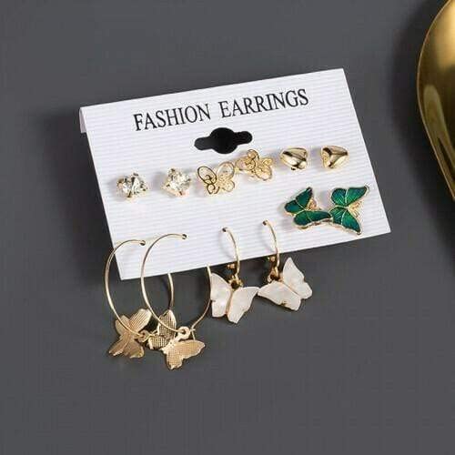 Gold Plated Necklace & Earrings Set for Women