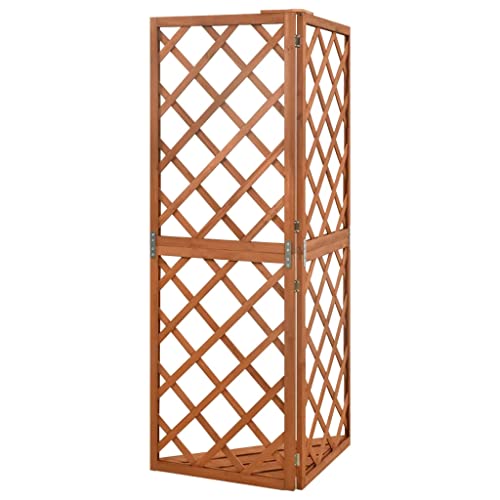 Vidaxl Trellis, Garden Trellis For Vegetable Flower Herb, Planter Raised For Backyard Patio Balcony, Farmhouse Style, Solid Wood Fir #TOP4