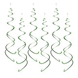 AimtoHome Party Swirl Decorations, Hanging Swirl for Ceiling Decorations, Green, Pack of 30