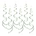AimtoHome Party Swirl Decorations, Hanging Swirl for Ceiling Decorations, Green, Pack of 30