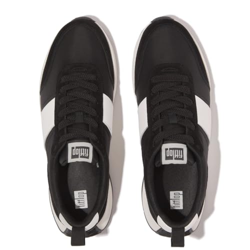 FitFlop F-Mode Flow Mens Fabric/Suede/Leather Sneakers2