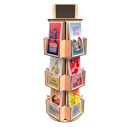 3-Tier Rotating Greeting Card Display Stand