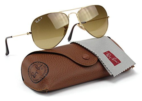 Ray-Ban RB3025 001/M2 Aviator Shiny Gold Frame/Brown Polarized Lens 58mm3