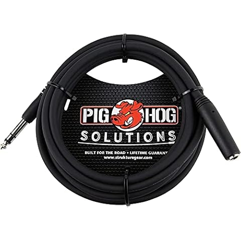 Pig Hog PHX14-10 1/4" TRSF to 1/4" TRSM Headphone Extension Cable, 10 Feet Cover