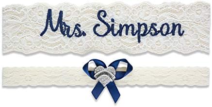 Wedding Garter for Brides Personalized Bridal Custom Garters No Slip Lace