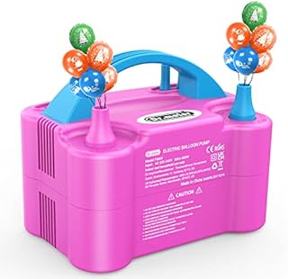 Balloon Pump,Electric Balloon Air Pump Dual Nozzle Portable Balloon Pump for Decoration Party Wedding Birthday