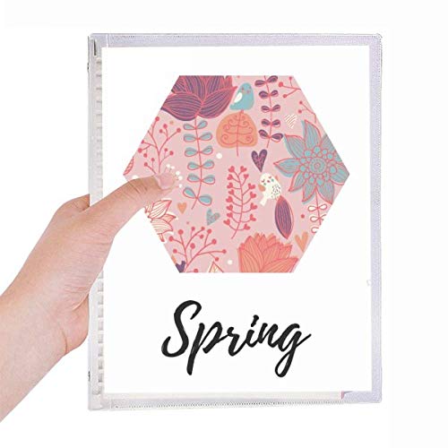 Cahier de peinture à spirale rouge rechargeable pour aquarelle et dessin
