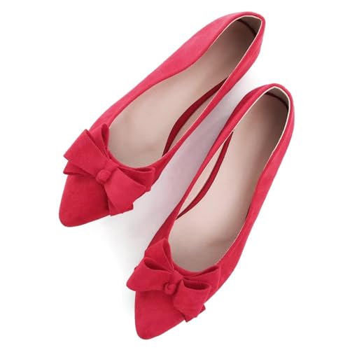 Image of SAILING LU Women's Bow-Knot Pointed Toe Ballet Flats