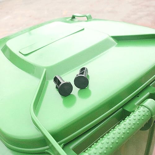 Image of 12 Pack Wheeled Trash Can Lid Latch Pins Rotating Hinge Axle Plug OD 2CM 0.78'' Link Bolts for Outdoor Wheelie Garbage Collector with Wheel Rollout Disposal Bin Commercial Waste Container