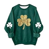 St Patricks Day Shirt Kids Girls St Patricks Day Shirt Cute Lightweight Clover Graphic Crewneck Sweatshirts Spring Clothes Oversized Casual Long Sleeve Irish Pullover Tops Green Blouses