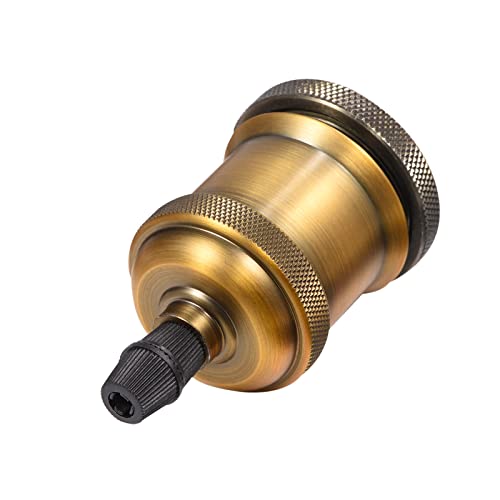 Suporte de Lâmpada Vintage E27/E26, Luminária Doméstica de Com Lâmpada de Filamento Clássico para Es