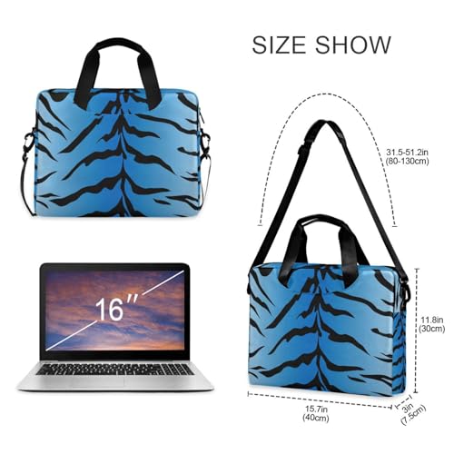 Maletín para portátil ALAZA con diseño Blue Tiger, 13-15.6 pulgadas miniatura 5