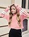 Arshiner Kids Girl's Crop Tops Hoodies Long Sleeve Cute Pullover Sweatshirts Pink Hoodie Girls Crop Tops For Girls 8-10