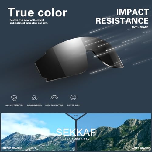 Image of SEKKAF Kids Sunglasses Youth Baseball Sunglasses for Boys Girls Softball Sports Sun Glasses UV Protection