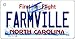 SMART BLONDE Farmville North Carolina State Novelty Metal Key Chain KC-11746