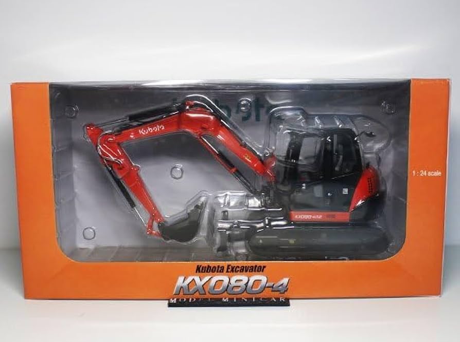 △入手困難！UH 1/24 Kubota KX080-4a2 ショベルカー 油圧