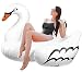 Greenco Giant Inflatable Swan Pool Float Lounger, 75"