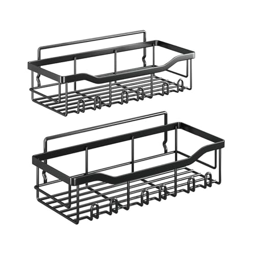 Estantes de ducha – Pegar en la ducha Caaddy | Estante de baño adhesivo | Soporte de ducha montado en la pared | Estantes de baño sin taladrar | Organizador de pared de baño con gran capacidad para