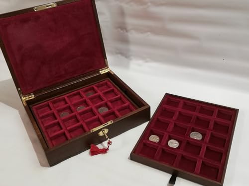 Caja para monedas de madera con 40 espacios miniatura 5