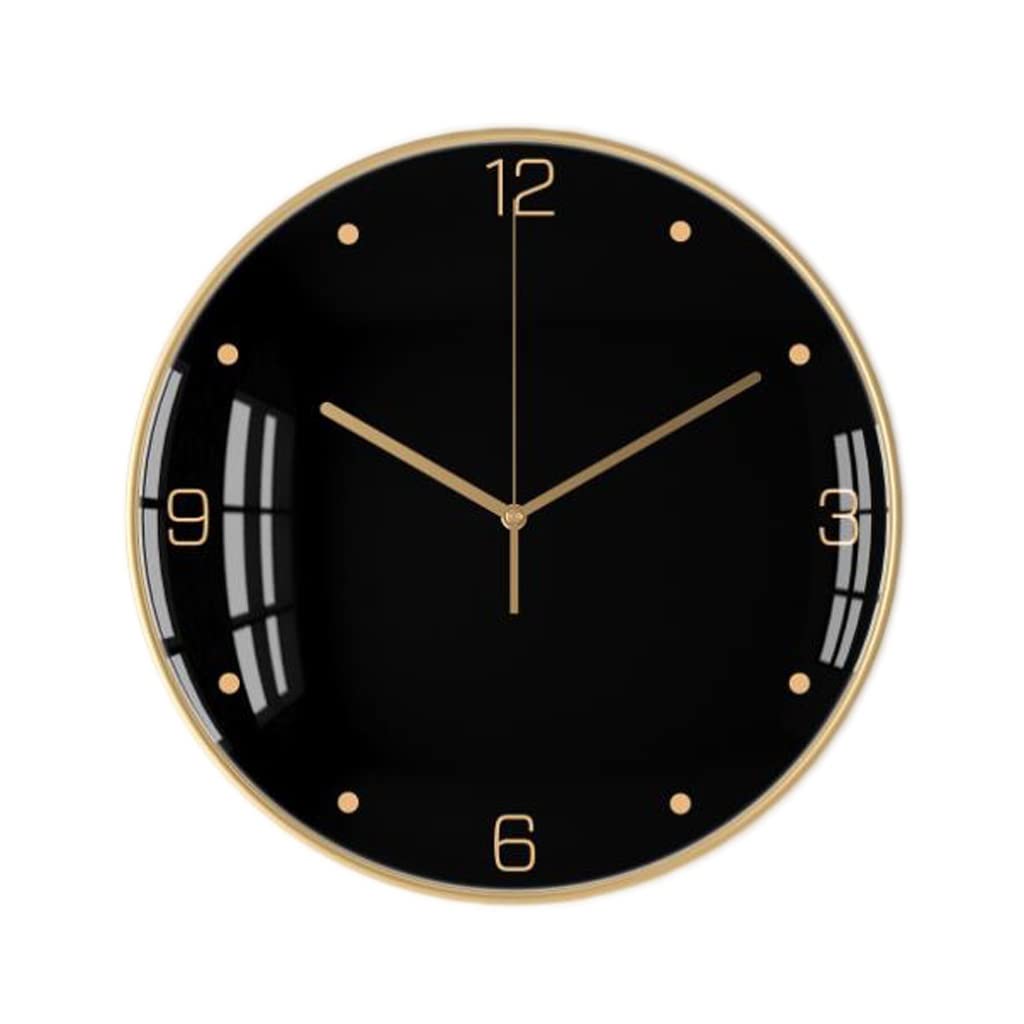 Horloge murale salon créativité horloge montre maison muette électronique noire