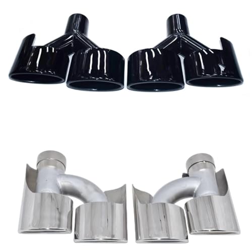 Image of Exhaust Tip Exhaust Pipe Modification, For Amg Quad Tailpipe, Exhaus For Benz C-Class E-Class S-Class W204 W211 W212 W221
